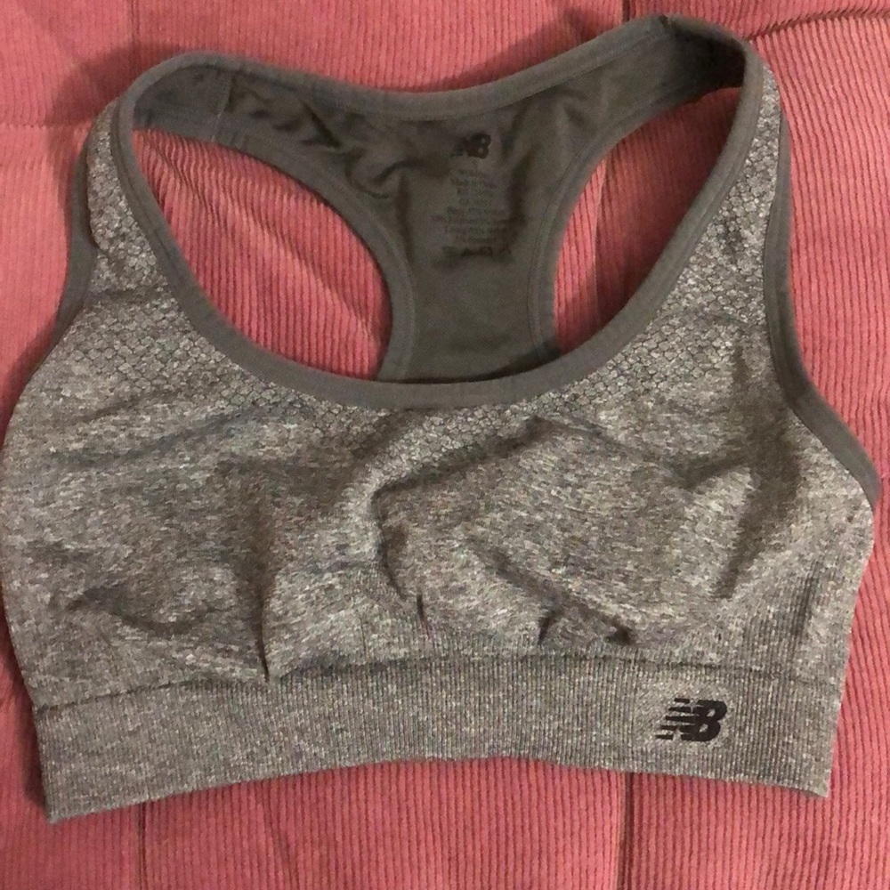 Grey NB sports Bra